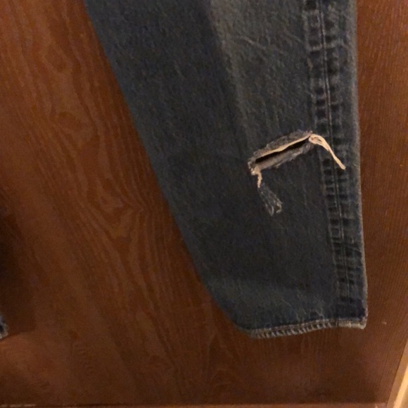 Levi's 501 Jeans Original Button Fly Medium Wash Cotton Straight Leg 34x38 - Picture 4 of 9